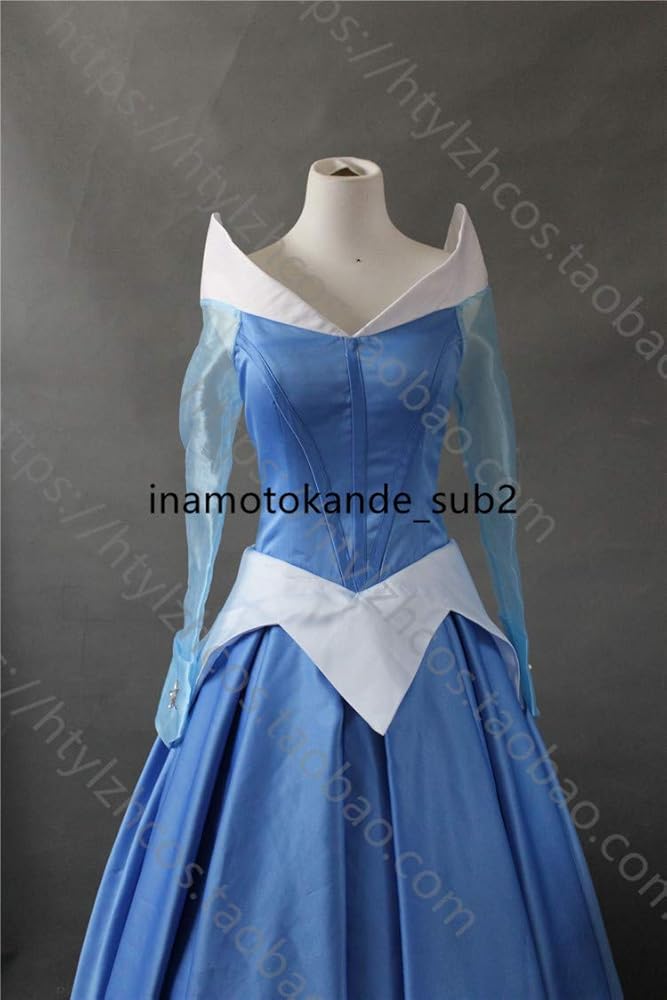 Amazon.co.jp: コスプレ衣装眠れる森の美女風・オーロラ姫 ブルー