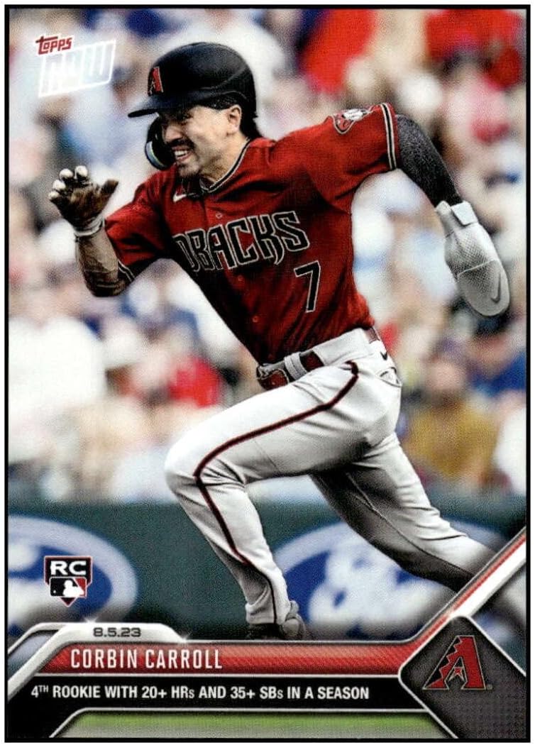 CORBIN CARROLL RC 2023 Topps NOW ROOKIE #657 Diamondbacks NM+-MT+ MLB Baseball PR:2650