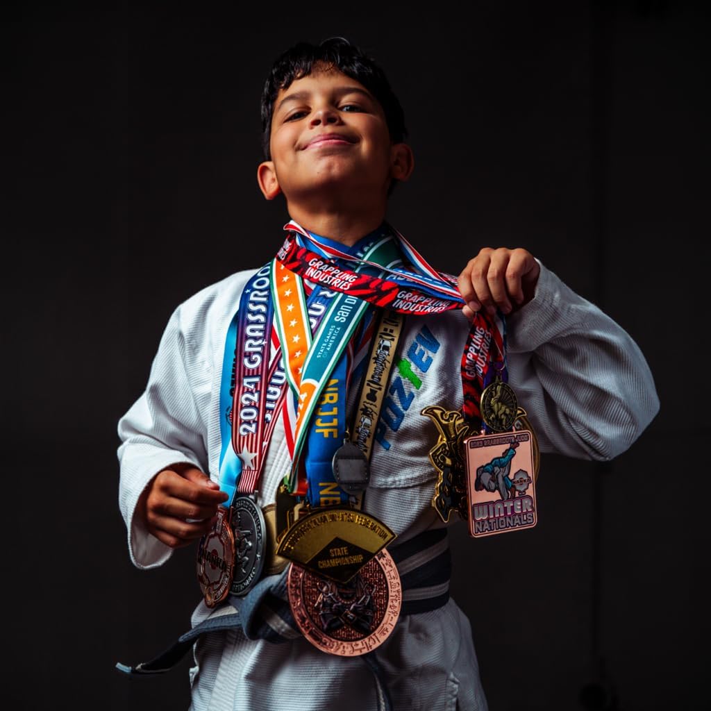 Kids Brazilian Jiu Jitsu Gi For Kids BJJ Gi Youth Grappling Kimonos Preshrunk Lightweight Martial Arts Uniform - Image 6