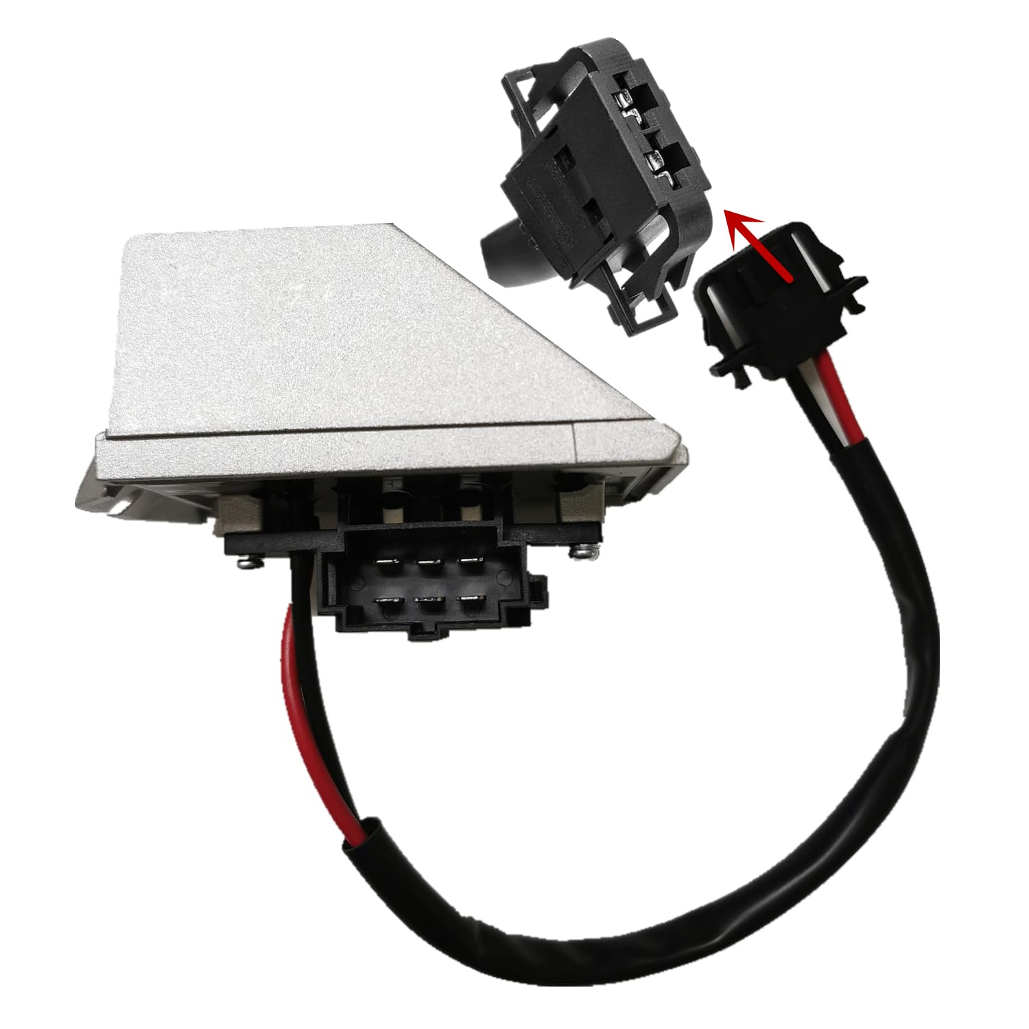 Resistencia del Ventilador del Motor del Soplador 6Q1907521B 6Q1907521A Compatible para A2 para Seat Ibiza III IV ST Cordoba para Skoda Fabia Polo