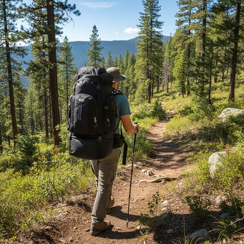 SiXsigma Sports 120L Extra Large Travel Camping Accessories Backpack - Quick Dry Large Rucksack For Camping, Fishing Backpack & Hiking Bag - Ideal Hiking Rucksack For Men & Women (120L, Black) - Image 3