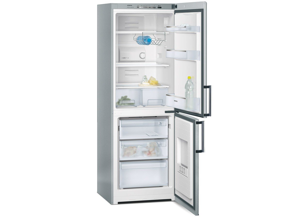 Siemens KG33NX45 Réfrigérateur congélateur/A+ / 291 L/chrome inox métallique/noFrost/verre safetyGlas