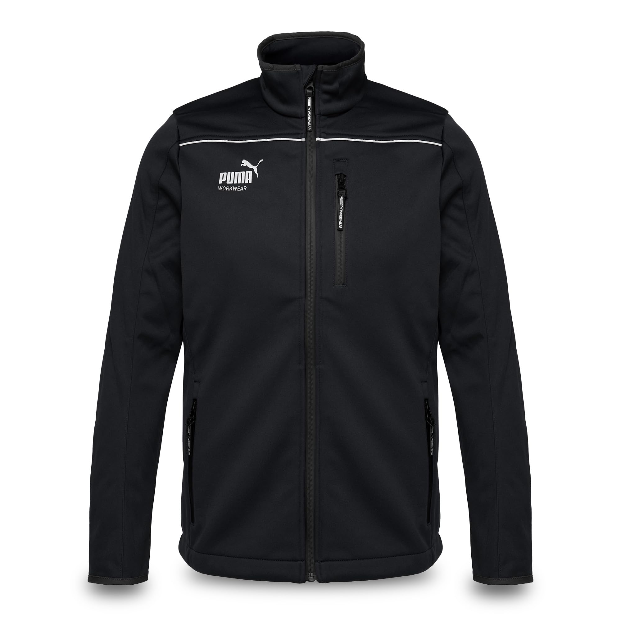PUMA Workwear Jacke Herren aus Drei-Lagen-Softshellgewebe - Wasserabweisend und Winddicht - Slim Fit - Softshelljacke Arbeitsjacke für Handwerk, Produktion Logistik und Baugewerbe