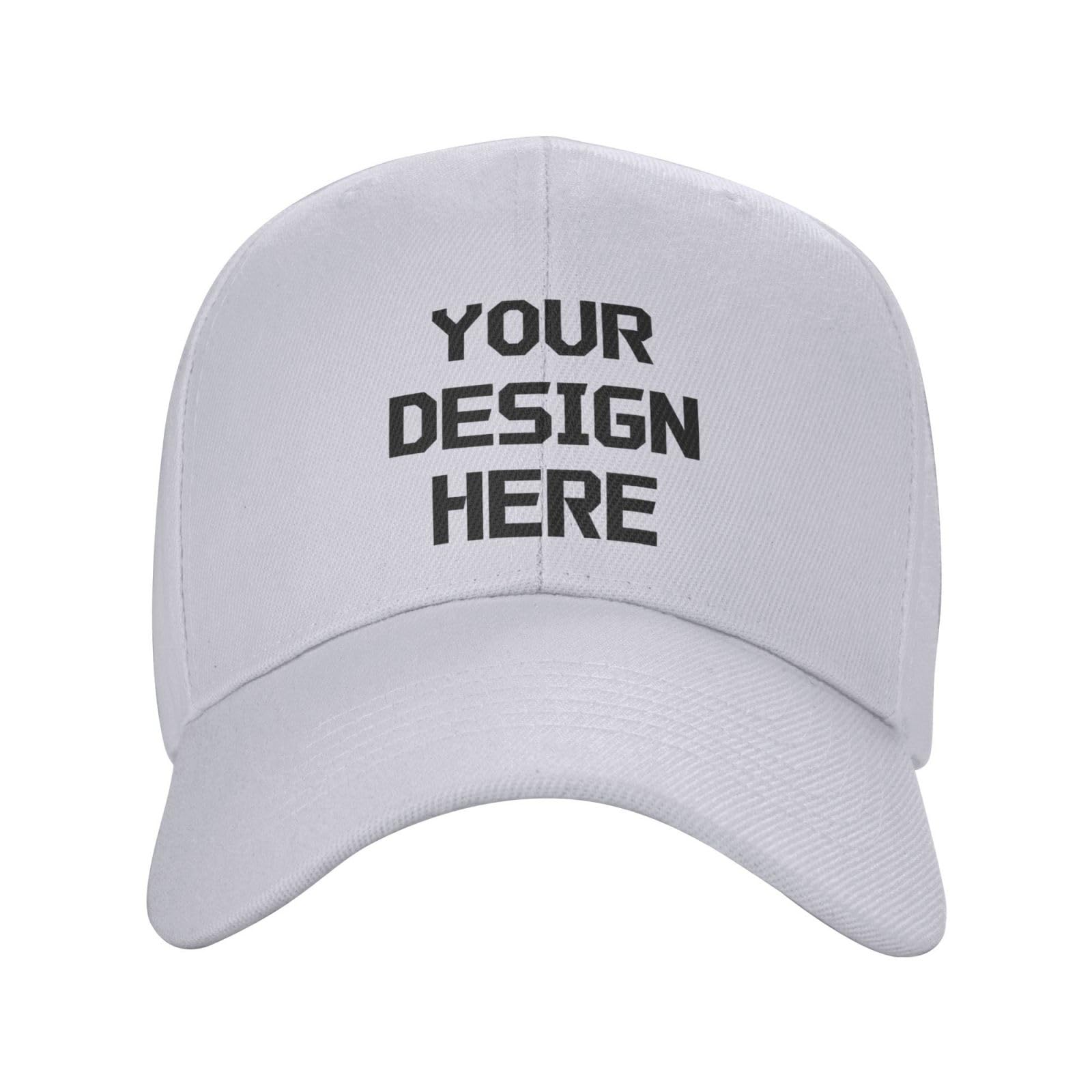 Tingwei Personalised Baseball Caps Custom Hats for Men Women,Embroidered Women Want Me Fish Fear Me Adjustable Trucker Hat Cotton Unisex Dad Hats