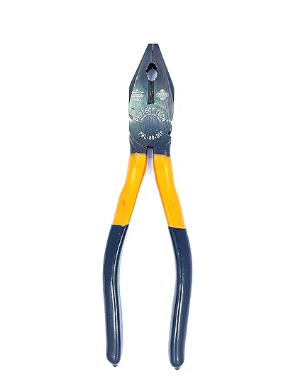 PERFECT TECH Combination Plier 8 Inch | Anti-Rust Properties For Gripping | Double Dip | Shock Proof Grip | Plier Tool Kit Set | Anti-Rust Properties For Gripping | Plumber Hand Tools (ORANGE BLACK)