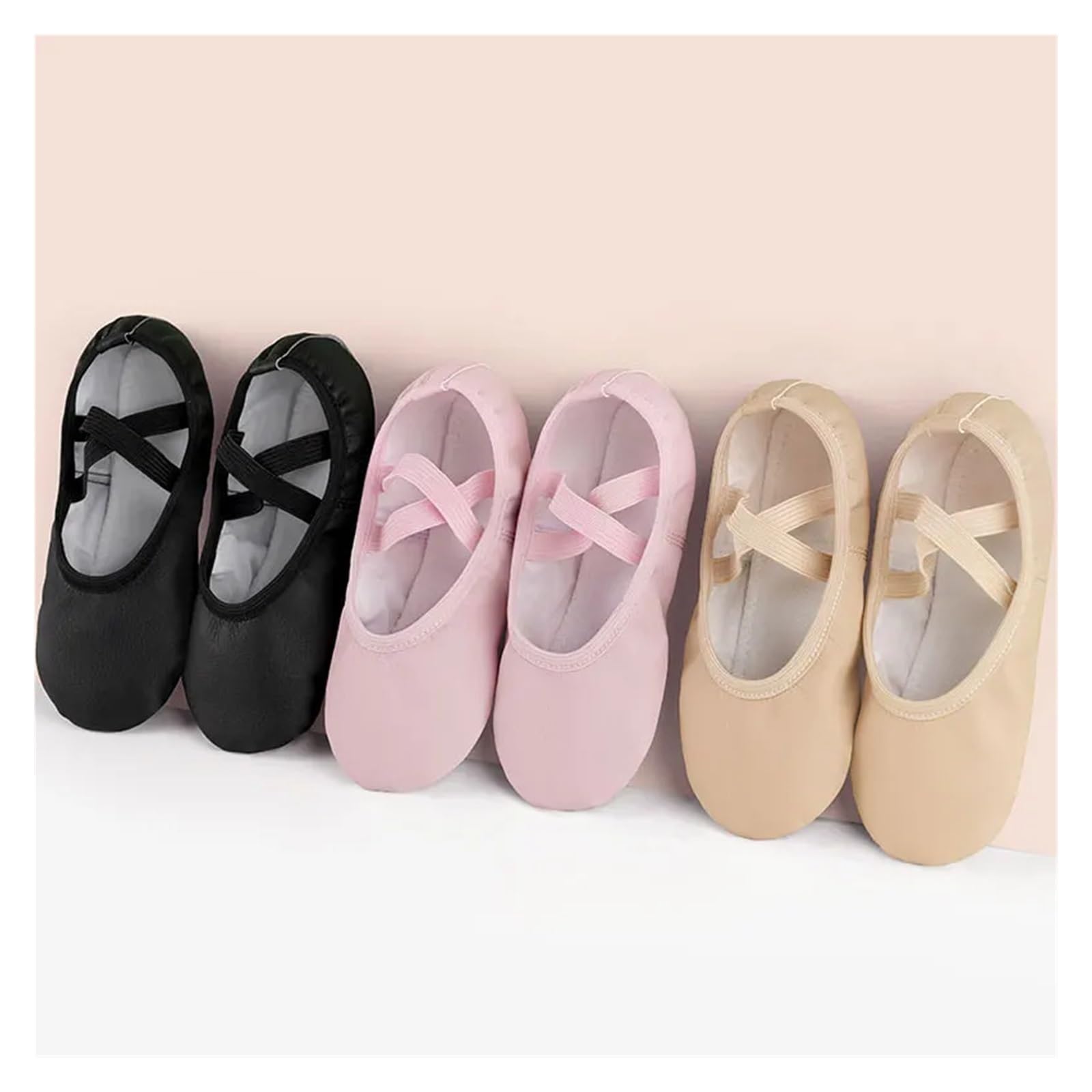 Zapatillas De Ballet Zapatillas de ballet for niñas, zapatos baile for, bailarinas cuero, suela, zapatillas gimnasia para danza