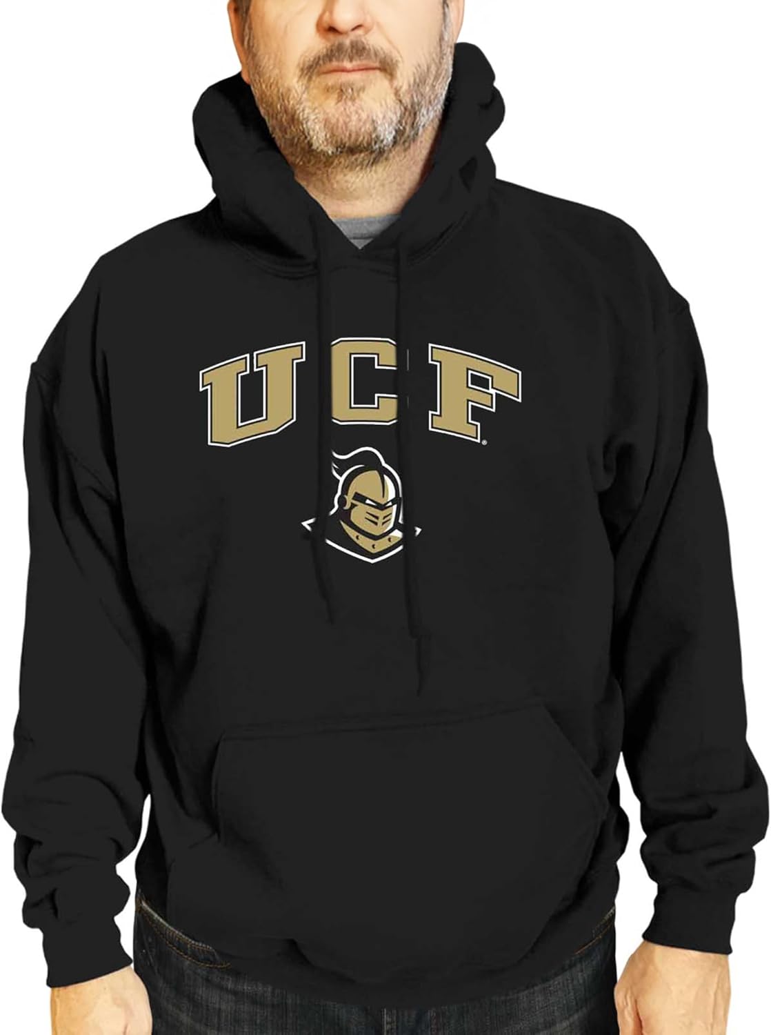 Campus Colors Long Sleeves NCAA Adult Arch & Logo Gameday Unisex Hooded Sweatshirt