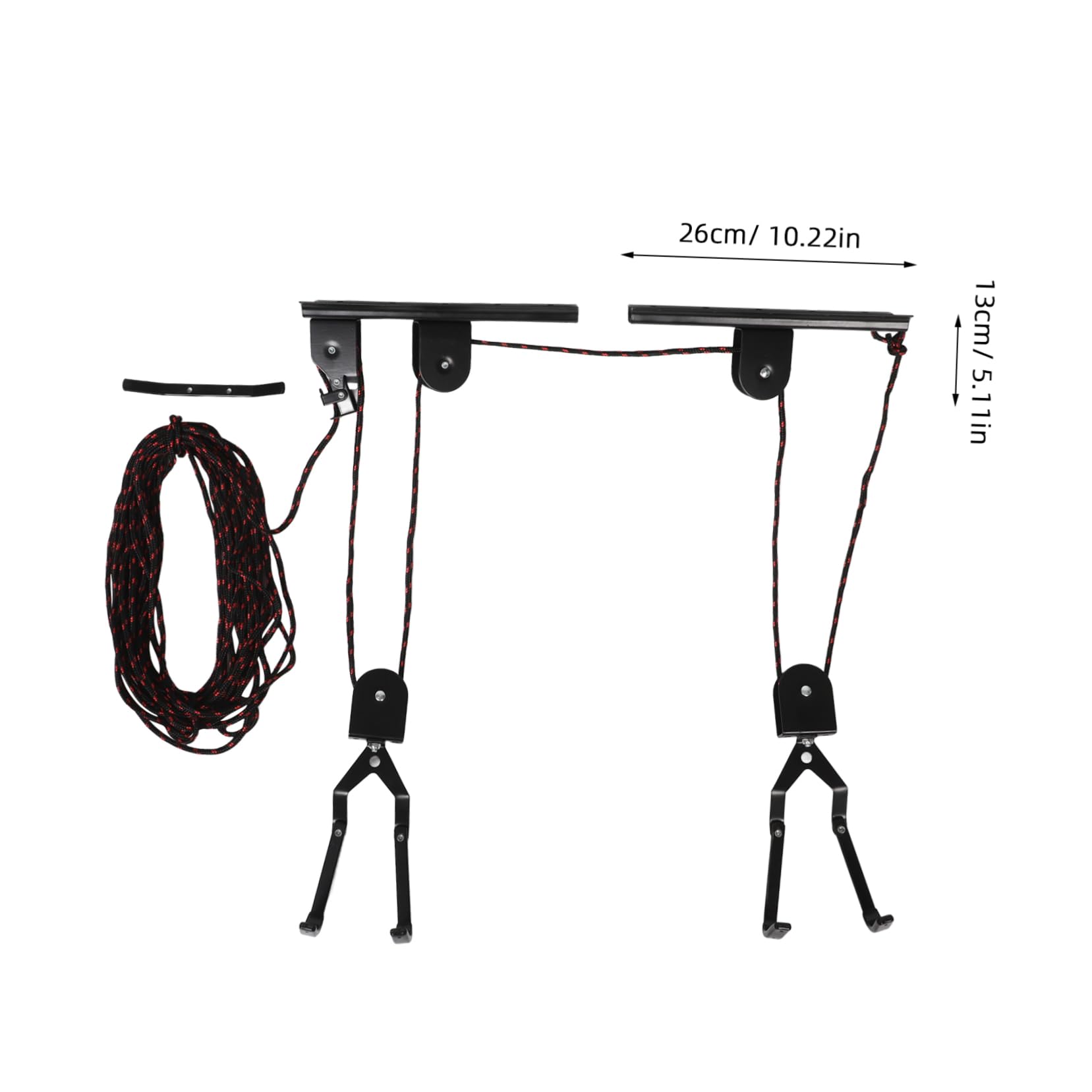 Fahrrad Deckenlift Platzsparend und Belastbar mit Flaschenzugsystem aus Stahl zur Wand oder Deckenmontage Moderner Fahrradheber für Garage und Zuhause