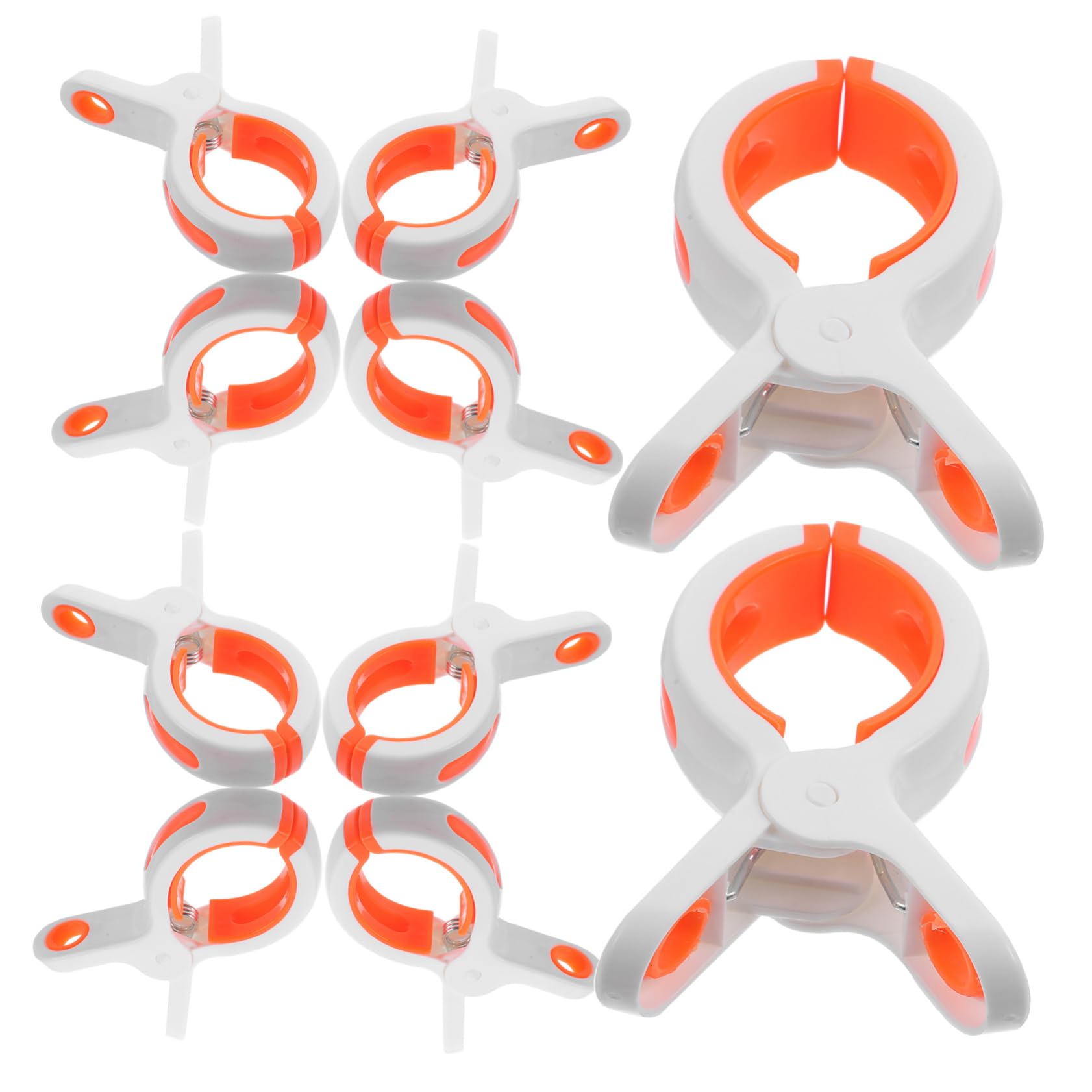 MAGICLULU 5 Sätze Strandkorb-Clip Wäscheklammerkorb Strandtuch-Clips Handtuchhalter Zubehör Für Strandkörbe Tragetasche Strand Plane Druckknöpfe An Der Bettdecke Liege Weiß Abs 12 Stück * 5