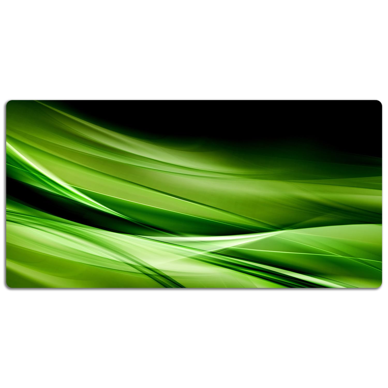 Sottomano da Scrivania 120x60 cm per Ufficio e Casa Impermeabile Protezione e Decorazione Superficie Protettiva Antiscivolo Facile da Pulire in Vinile PVC - Astrazione dell'erba