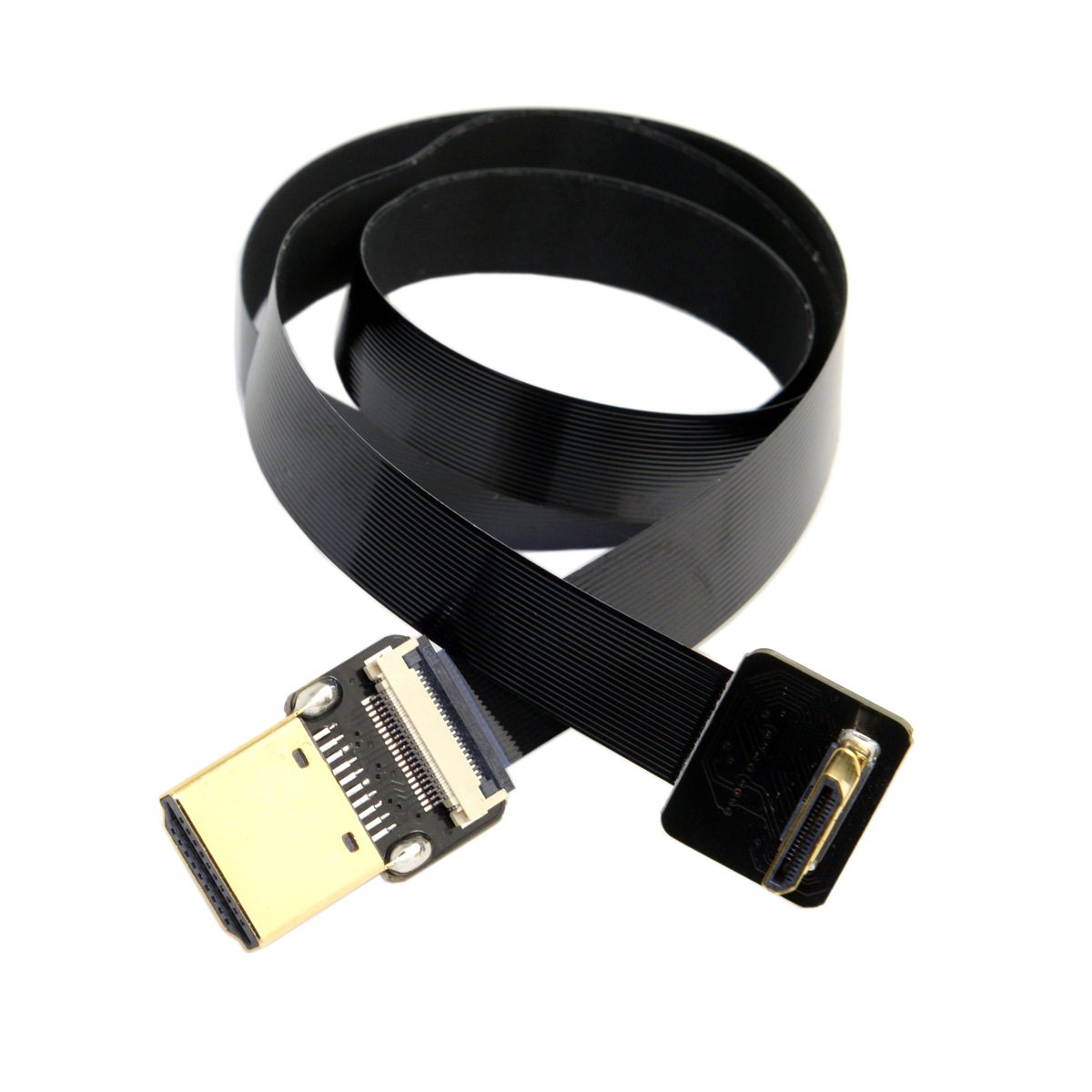 Cablecc CYFPV 90 Degree Up Angled FPV Mini HDMI Male to HDMI Male FPC Flat Cable 50cm for FPV HDTV Multicopter Aerial Photography - Image 4