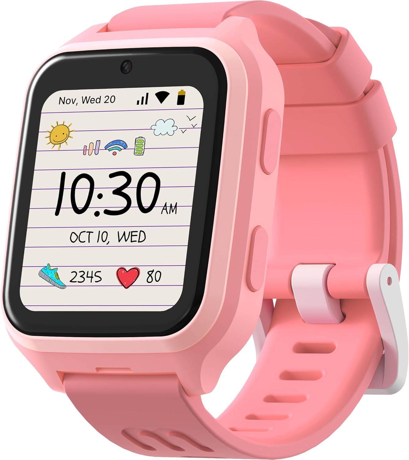 myFirst Montre intelligente 4G pour enfants Fone M1 pour l'UE Asie uniquement, technologie Nano SIM 2 MP, appareil photo, appel, messagerie vocale, traqueur GPS pour enfants de 5 à 12 ans, garçons et