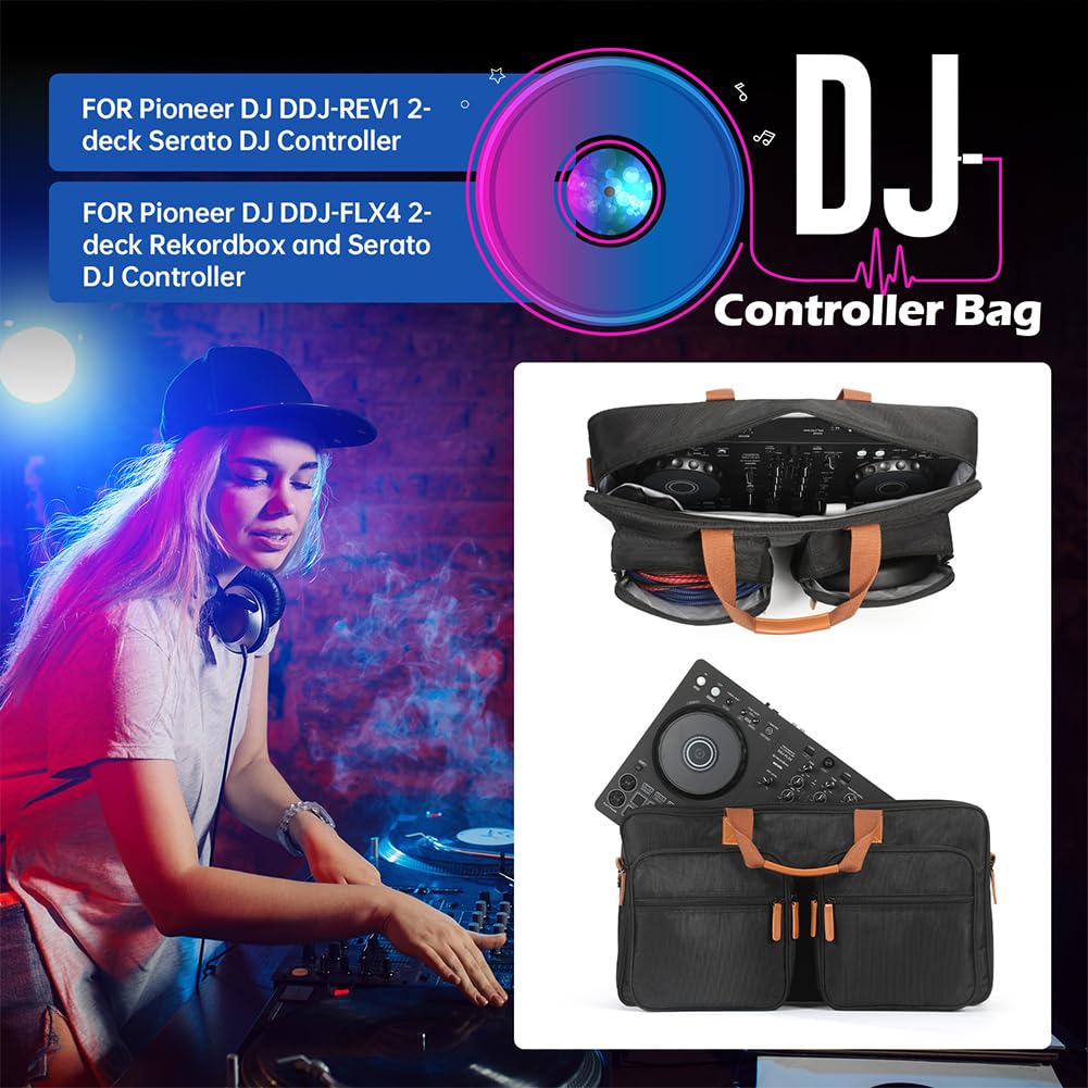 Custodia da trasporto in EVA per lettore DJ Numark Party Mix II/Pioneer DJ DDJ-200, antipolvere, di grande capacità, da viaggio, con manico in PU, per controller DJ, di piccole dimensioni, M