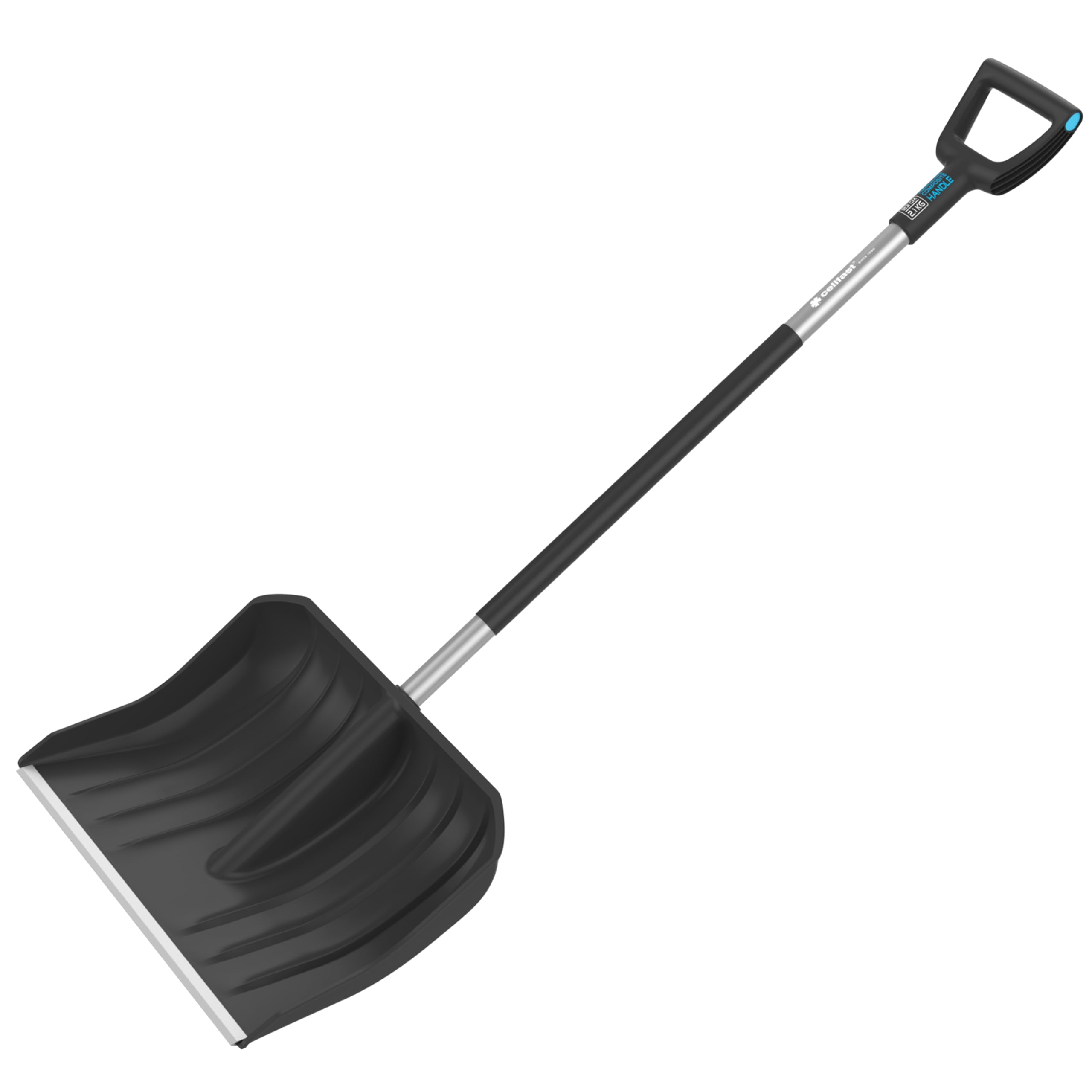Cellfast Łopata do Śniegu z Ergonomicznym Trzonkiem i Uchwytem Pierścieniowym - Prostokątna - 144 x 49 cm - Energo