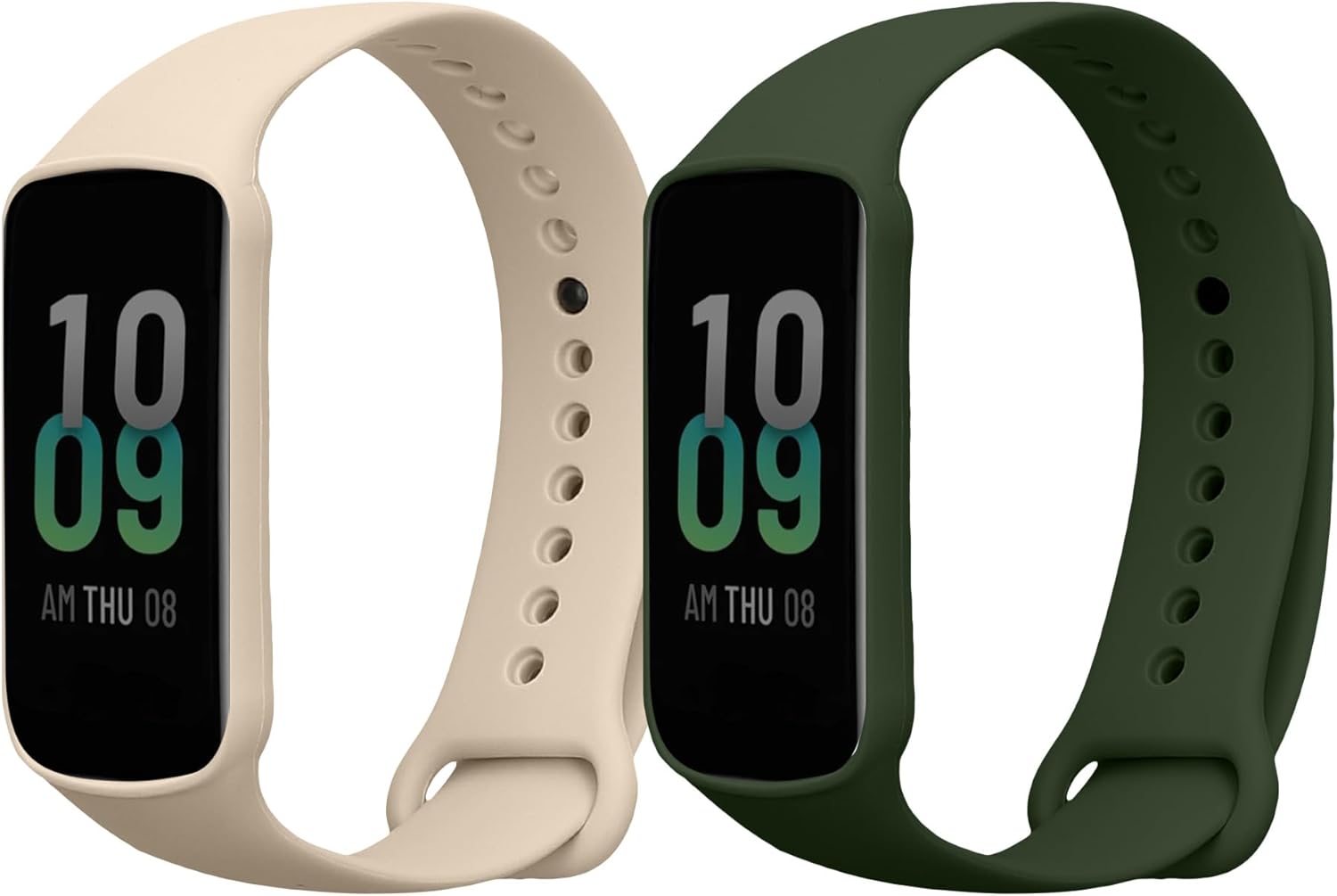 kwmobile 2x 交換ベルト Huawei Watch Fit 3対応 バンド - ナイロン 