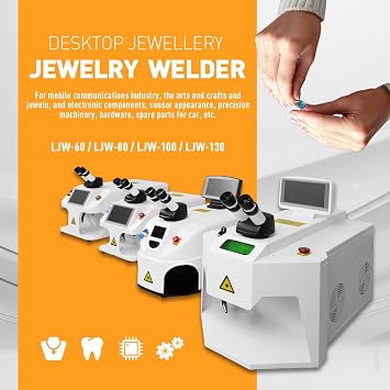 ZAC 60W Jewelry Laser Welder 40J Jewelry Spot Laser Welder Machine Class 1, 0.39mW Laser Welder for Jewelry Gold Silver Rings Pendants Bracelets Permanent Jewelry Laser Welder (60W)