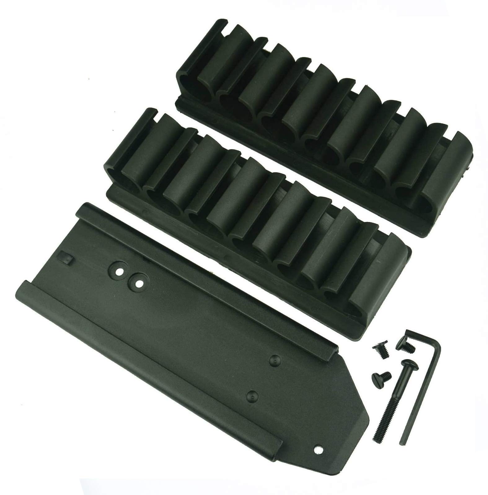 Ultimate Arms GearQD Slide Side Saddle Plate with Pair of 6 Round 12 Gauge Shotshell Shot Shell No Gunsmithing Carrier Mount For The Mossberg 500 & 590 Shotgun