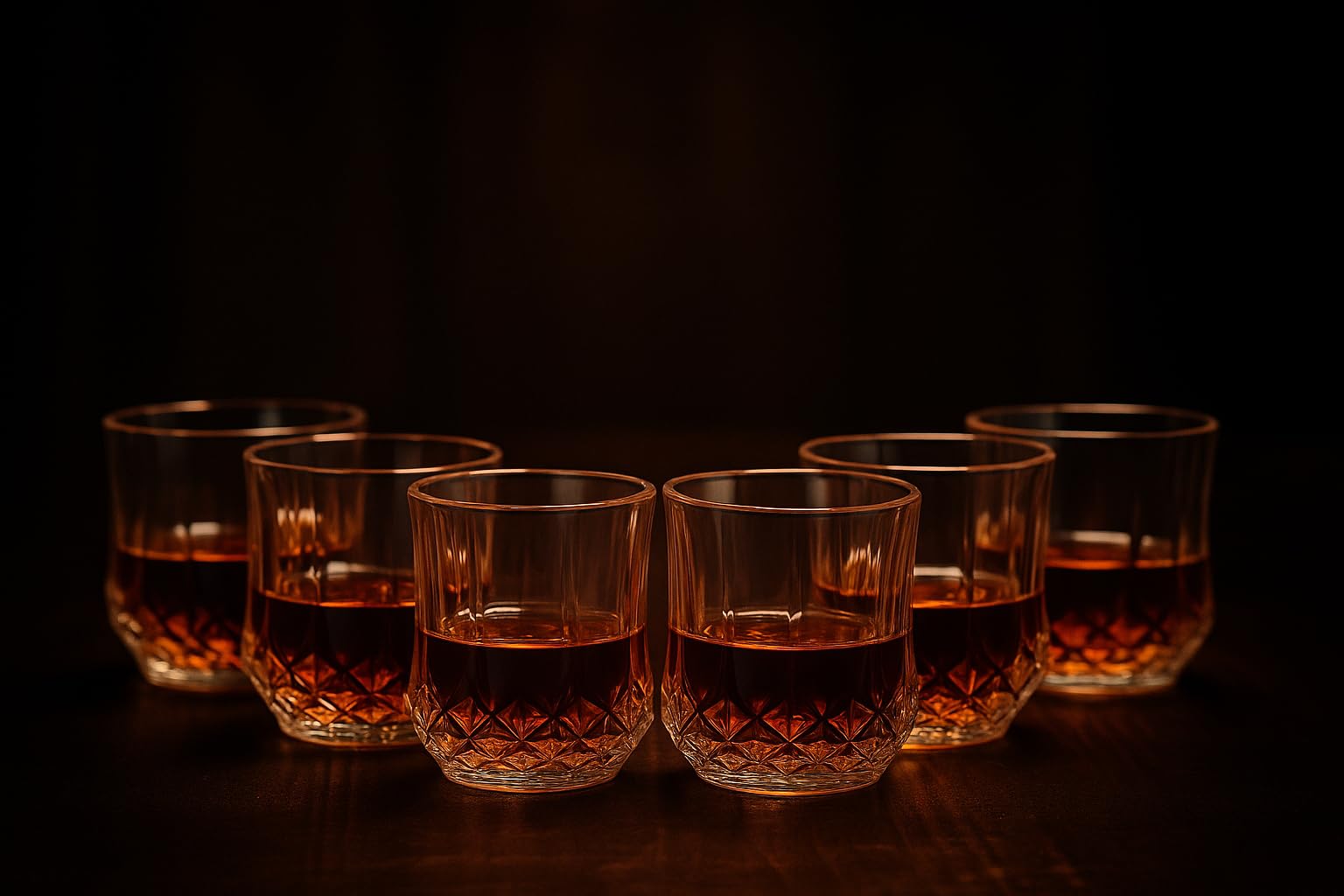 Generisch Ron Centenario Kristallglas-Set (6-teilig) – Elegante Tumbler für stilvollen Rumgenuss
