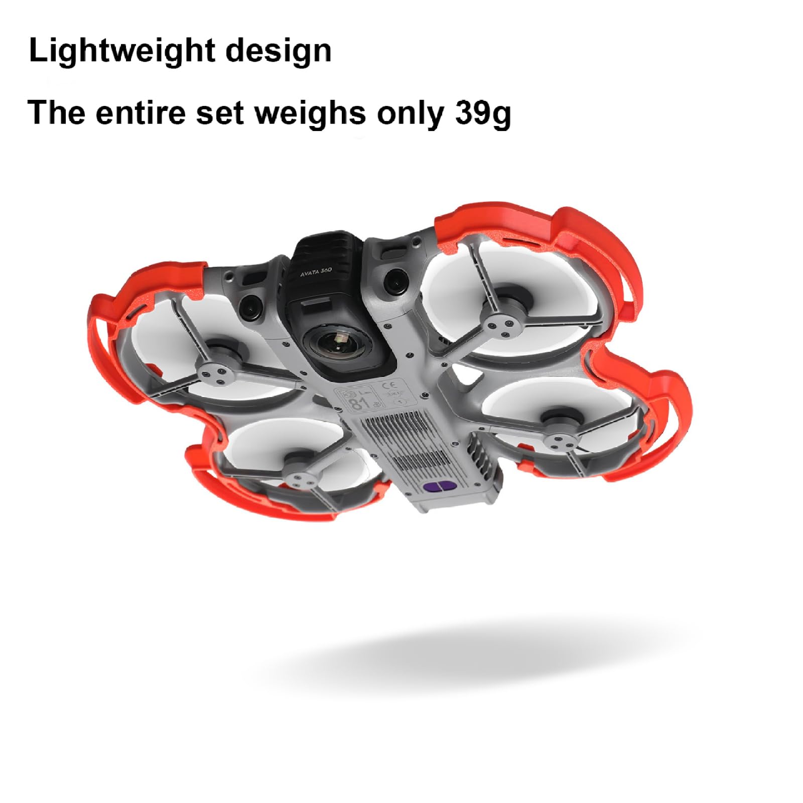 Protector ligero para DJI Avata 360 hélices del: cubierta para hélices, anticollisión, antiarañazos, amortiguador, resistente a los impactos, a prueba de daños, barra protectora, accesorios (Negro) — view 7