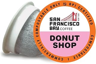 San Francisco Bay Compostable Coffee Pods - Donut Shop (36 Ct) K Cup Compatible including Keurig 2.0, Light Roast