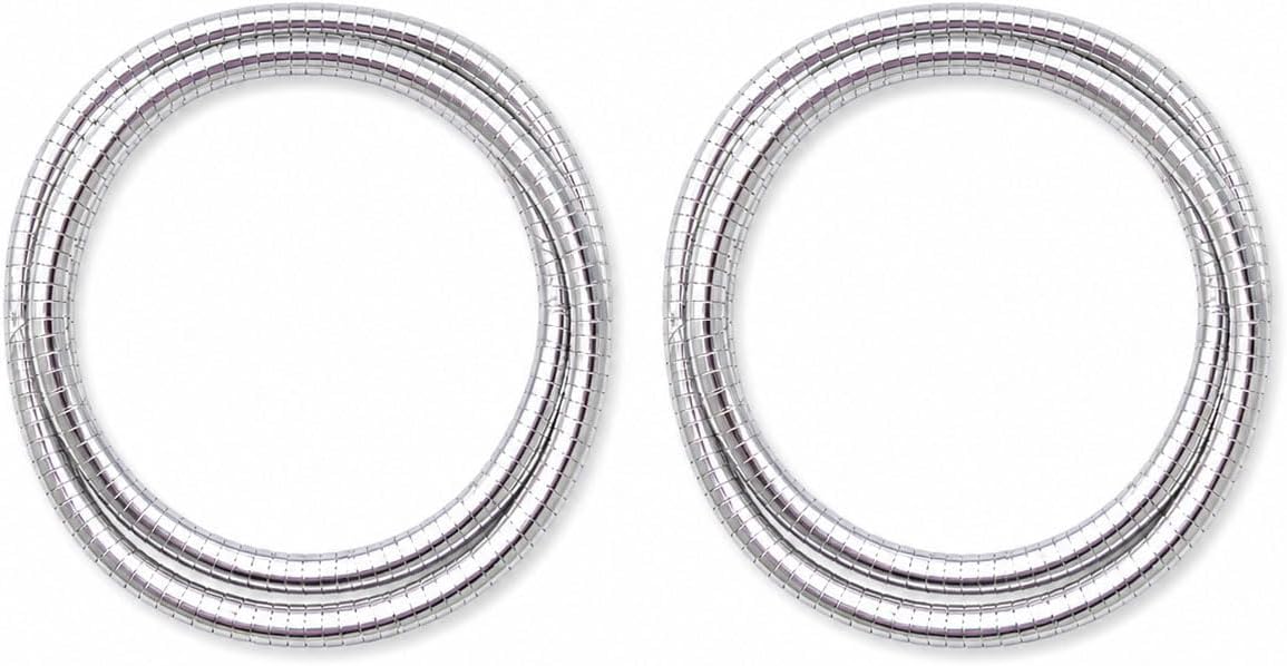 Moldable Fidget Ring, Silent Focus Tool for Adults, 1 Gold 1 Silver | Smooth metal loops, low noise tactile routine, desk wrist pocket use, reusable bending play, easy sharing set