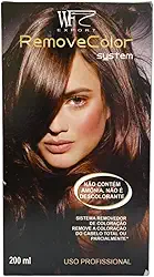 Kit Removedor De Coloração Para Cabelos Coloridos, Com Tinta, Coloração, Luzes e Mechas WF (200ml)