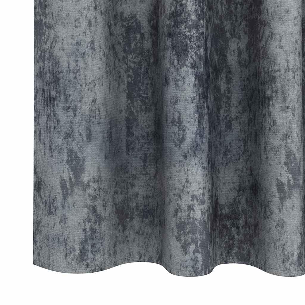 Coppia Tende Velluto Grigio Argento per Interni 225x140 cm | Tende oscuranti termiche per camera da letto e soggiorno. Tessuto morbido che garantisce privacy e comfort in casa.