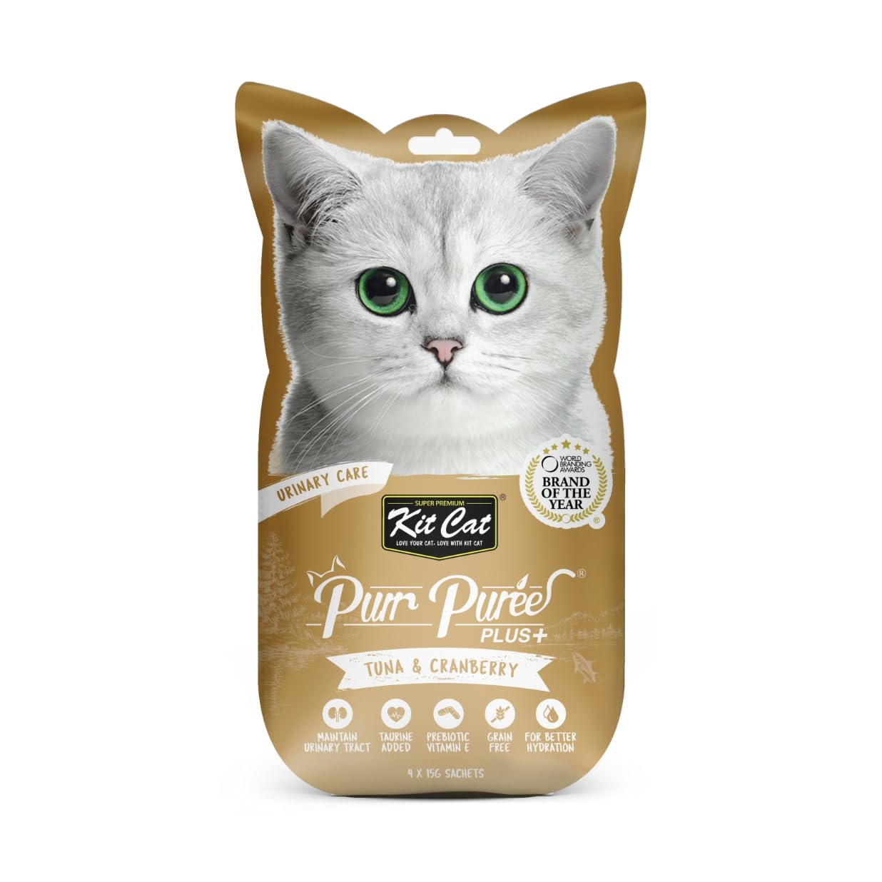 Kit Cat Purr Puree Plus Urinary Care Tuna Cat Treats - 60G