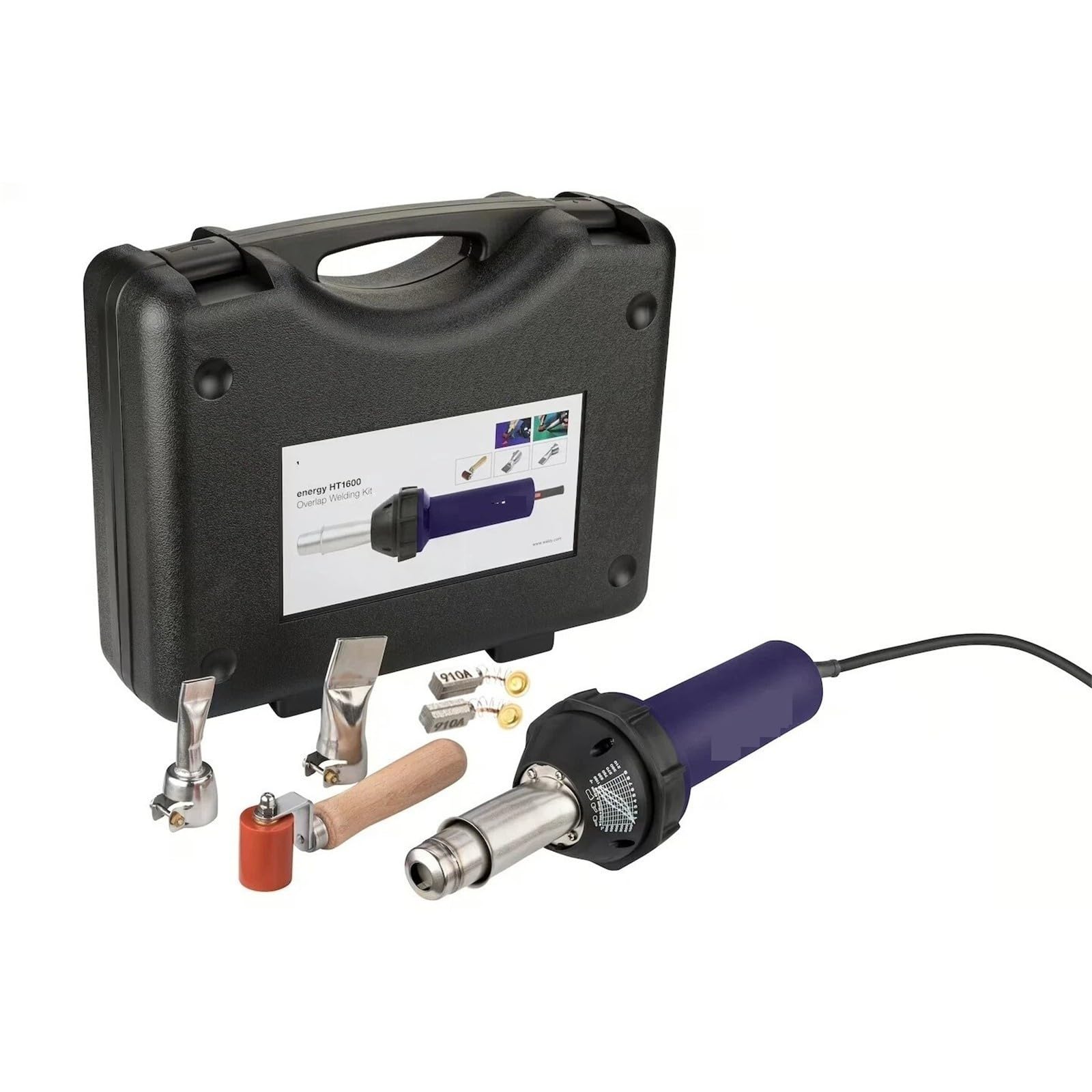 Kit saldatore TPO in PVC con pistola riscaldante per torcia ad aria calda da 1600 W con rullo