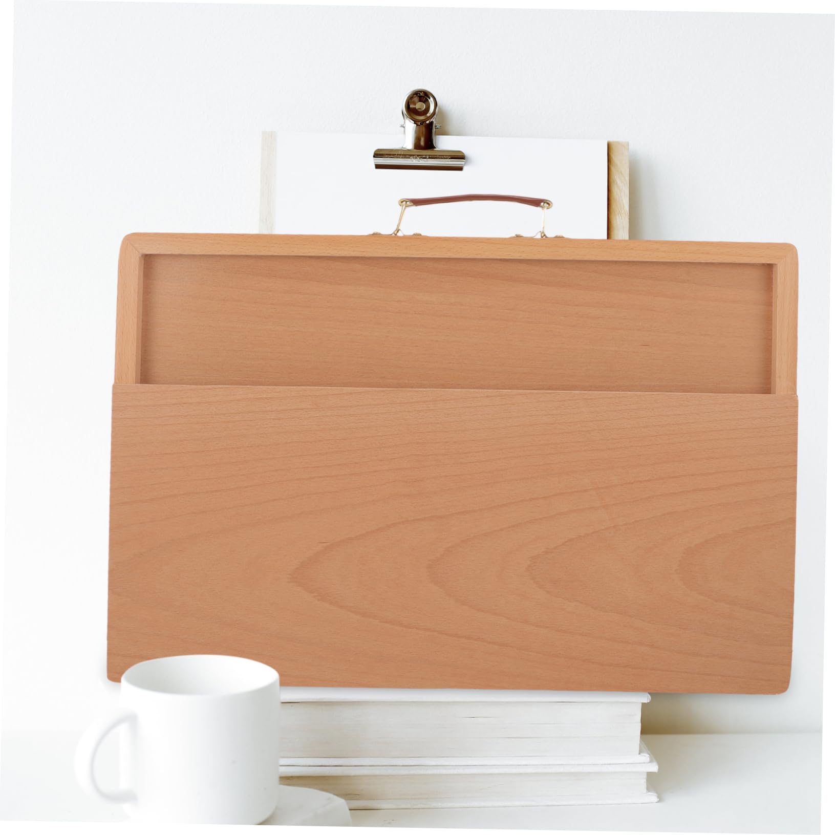 Tavola da Disegno Portatile Marrone in Legno e Cuoio con Ampia Superficie Liscia per Pittura Outdoor e Schizzi Artistici