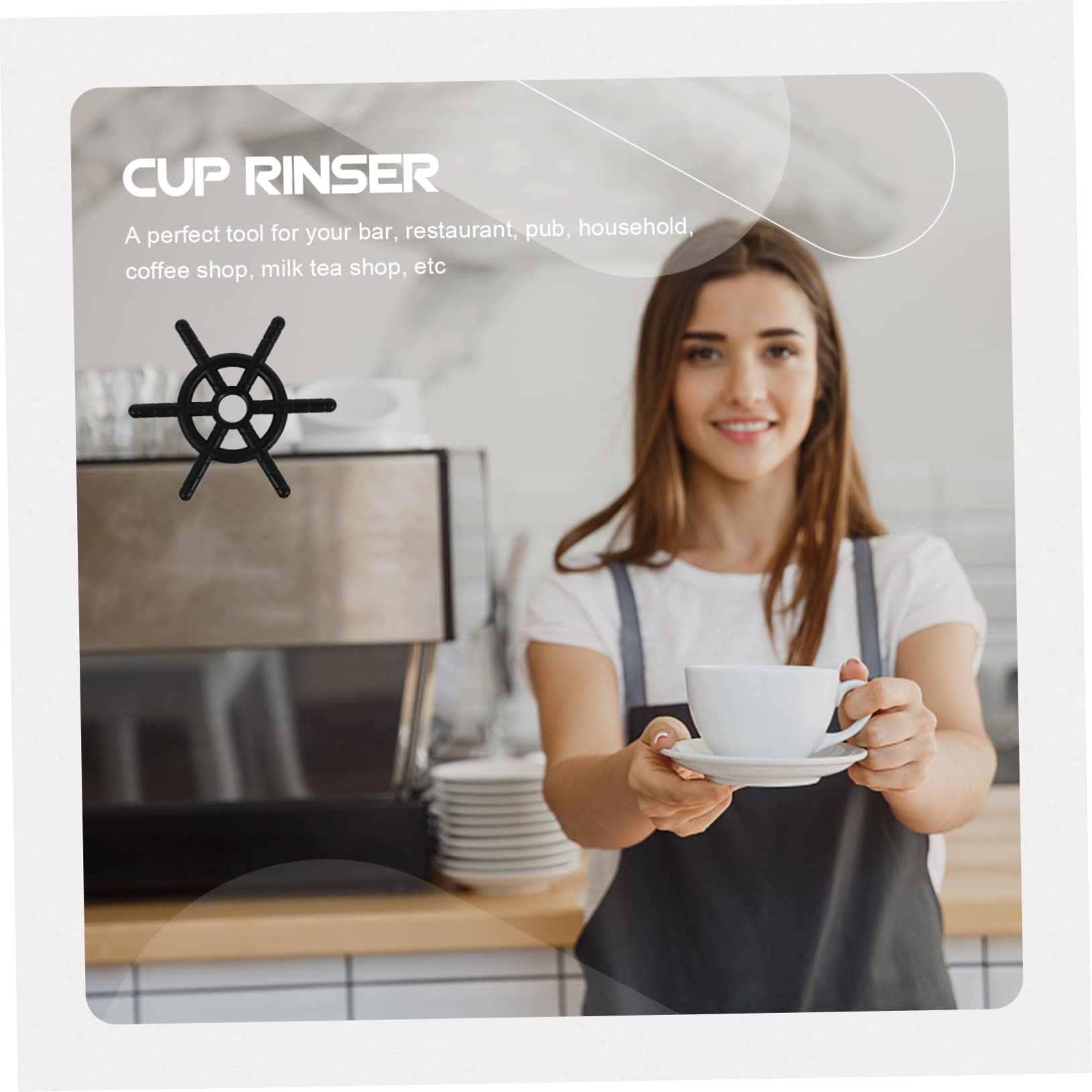 Tofficu 5 Piezas Accesorio Vasos Cabezal Forma Compatible con Lavavajillas Bares Restaurantes y Cafeterías