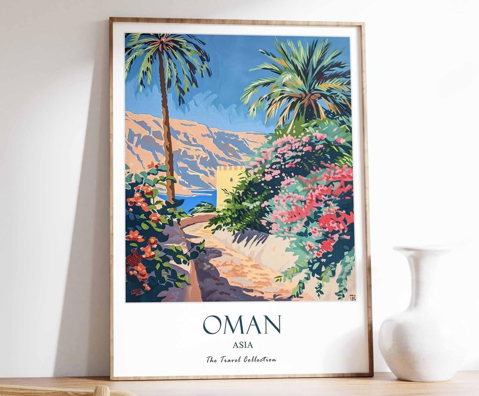 Impression Moyen-Orient d'art affiche luxe Oman grand format A0 pour décoration murale