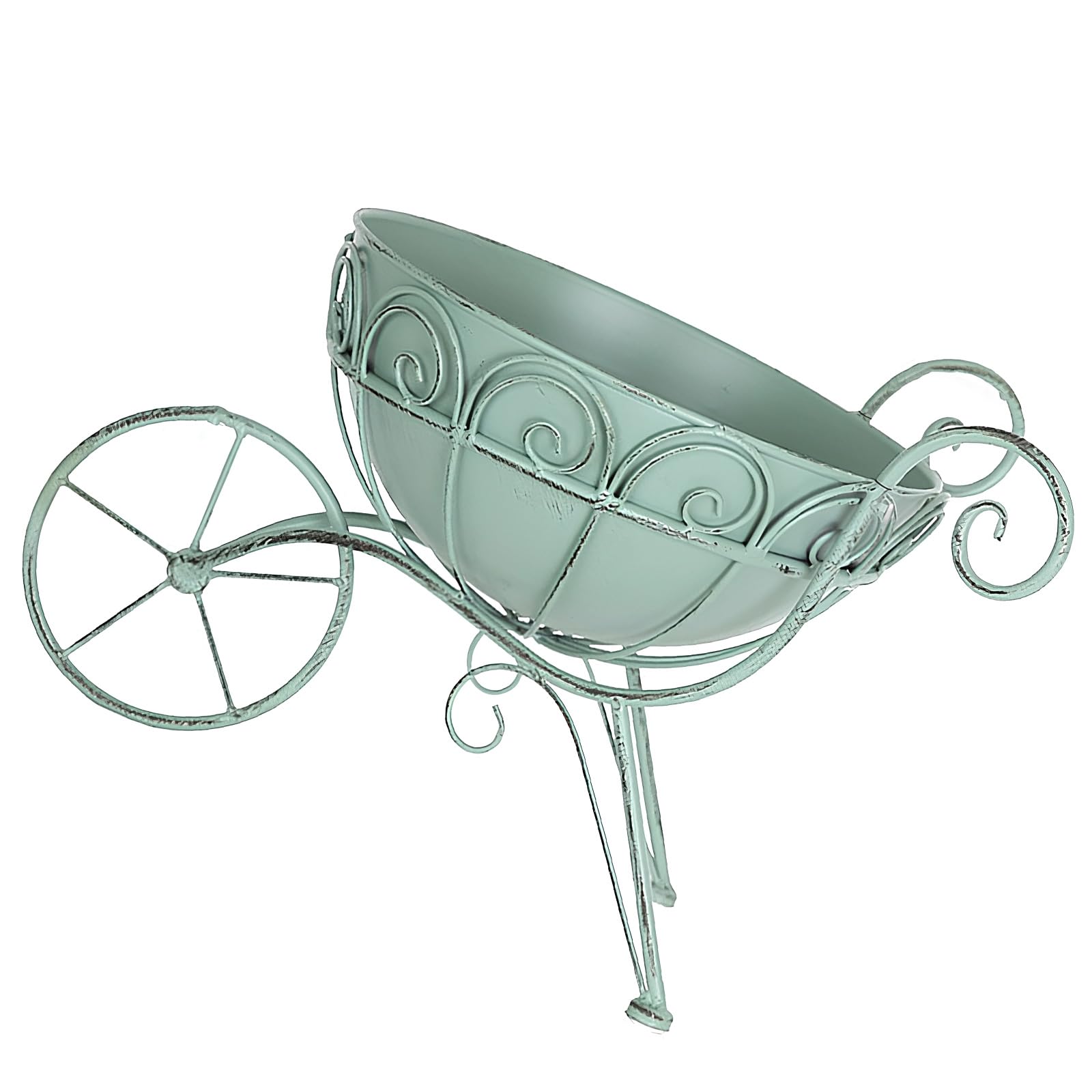 Kaeltsyn Iron Flower Planter Garden Decoration Outdoor Succulents Display Ornament Decorative Flower Bucket