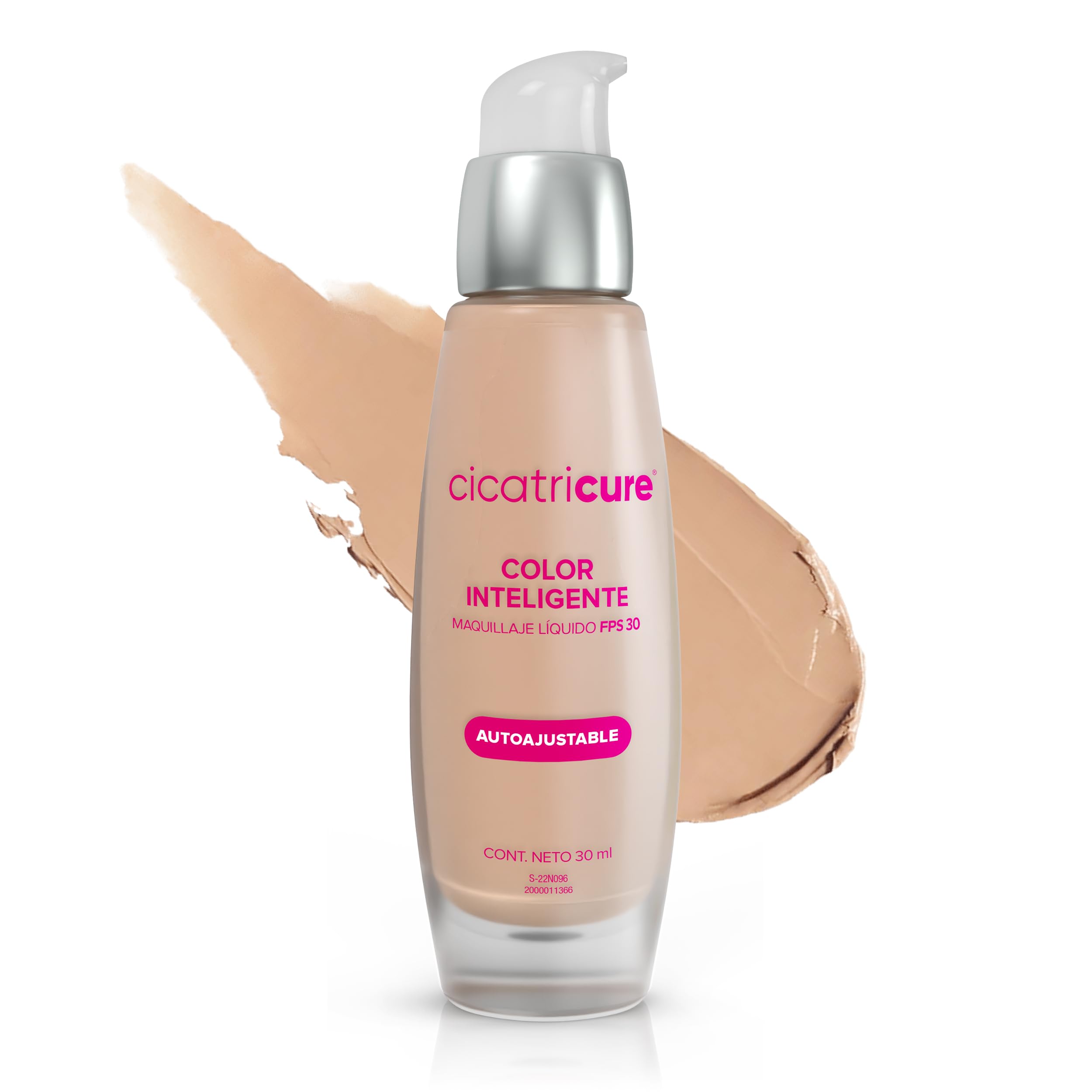 Imagen del producto: Cicatricure Maquillaje Líquido Antiarrugas con Protección Solar, Tono Ajustable y Tecnología Inteligente, Base de Maquillaje con Efecto Rejuvenecedor y Bloqueador Solar Facial con Color, 30 ml