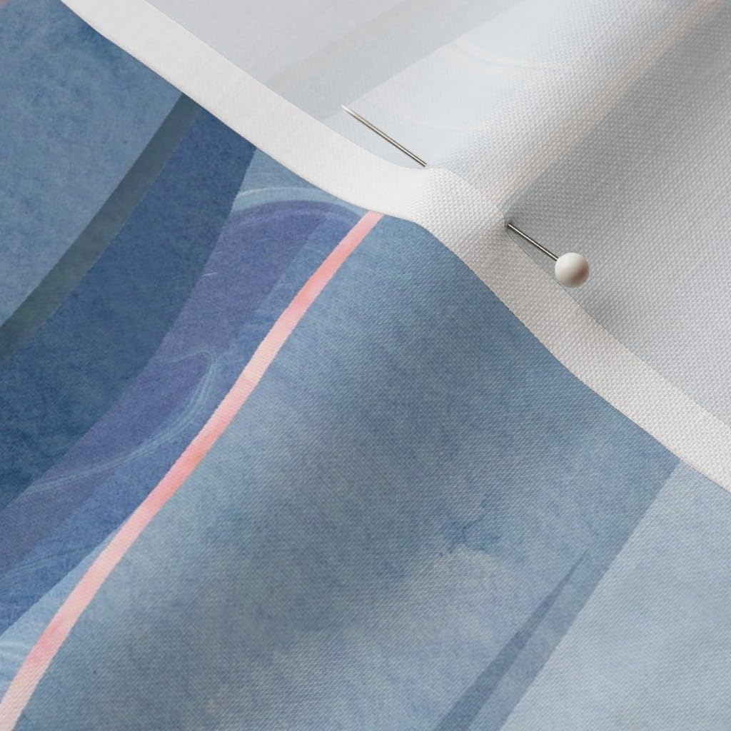 Spoonflower Fabric - Sailing Boats Lake Fishing Camping Printed on Petal Signature Cotton Fabric Fat Quarter - Sewing Quilting Apparel Crafts Decor