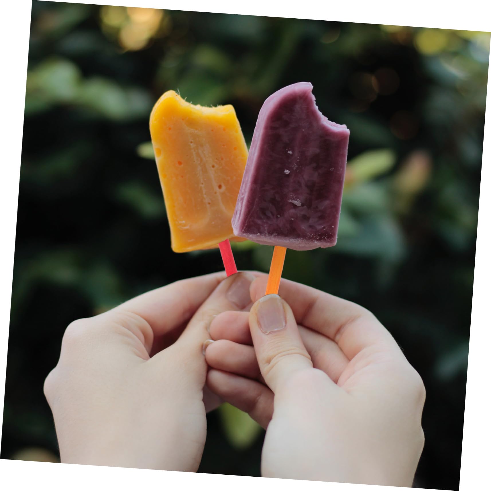 VILLCASE 500 Palitos para Hacer Helado de Madera Lisos y Fáciles de Sostener para Manualidades y Decoración Hogar
