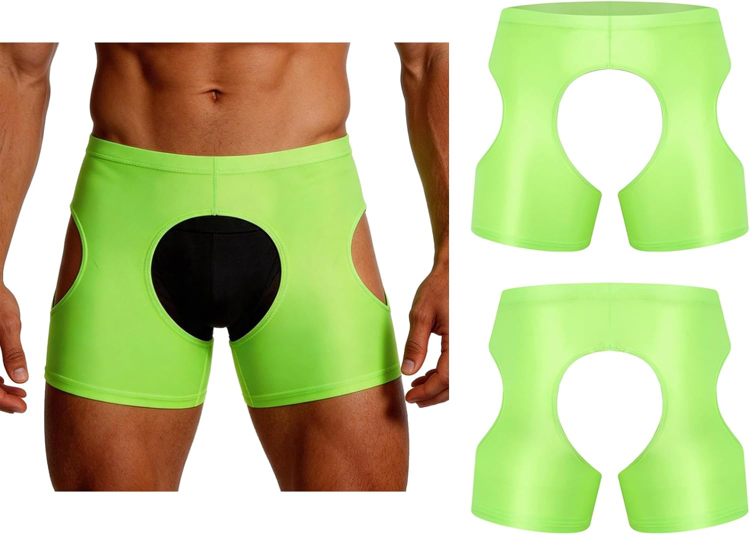 Agoky Men Bikini Briefs Sissy Exotic Underwear Boxer Briefs