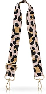 Bag Straps for Handbags, Bag Strap, Bag Straps, Handbag Strap, Replacement Handbag Straps, Leopard Wide Shoulder Strap for Bag Adjustable Replacement Belt Crossbody Canvas Bag Handbag Purse Strap