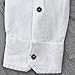 Civilian Irish Grandfather Collarless Shirt, Cotton and Linen Long-Sleeve Traditional Irish Shirt (White, 2X-Large)