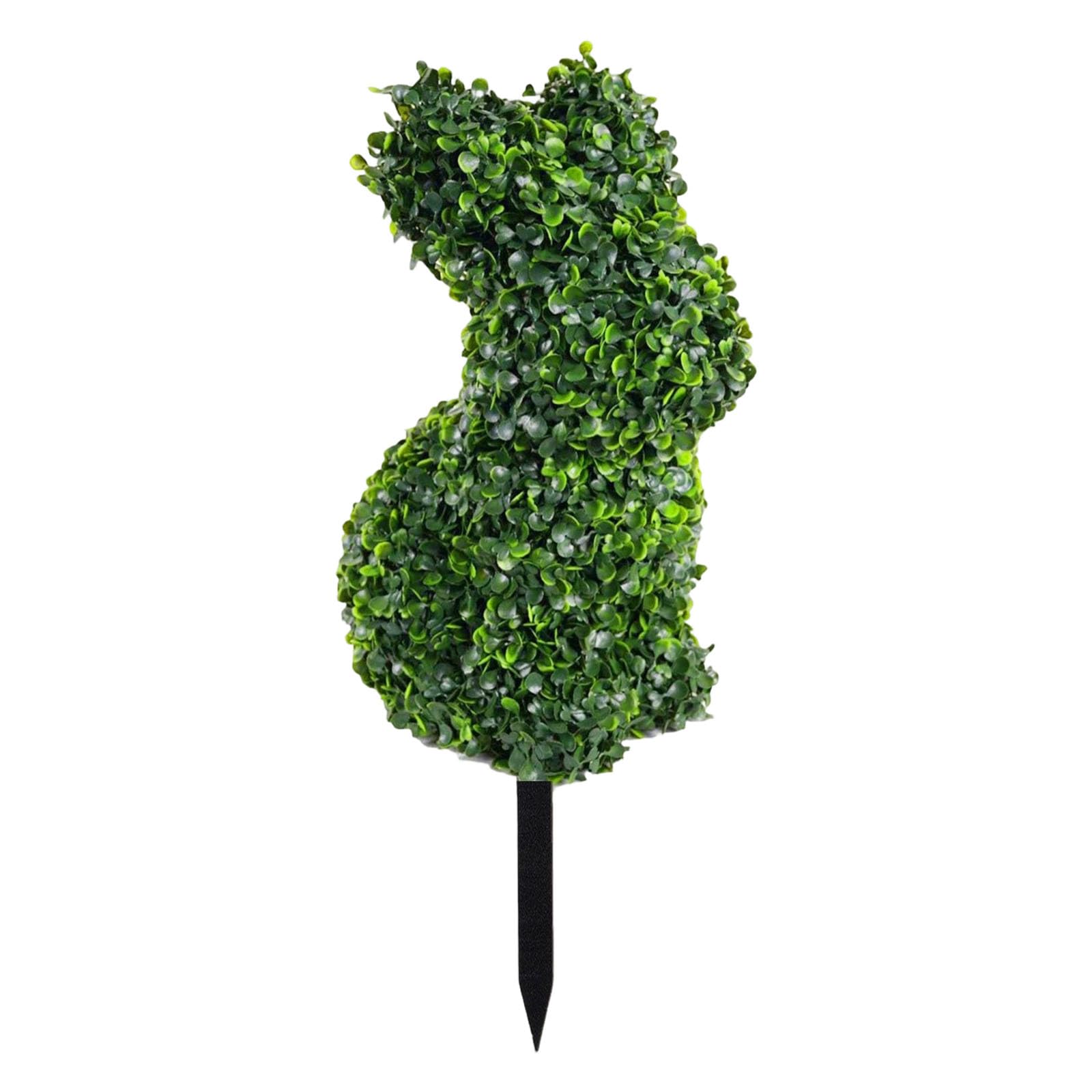 Décoration de printemps avec lièvre artificiel pour porche et allée