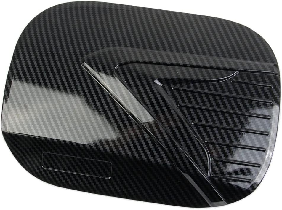Carbon Fiber Style Fuel Tank Cover Gas Door Trim Accessories For 2020-2024 Hyundai Palisade