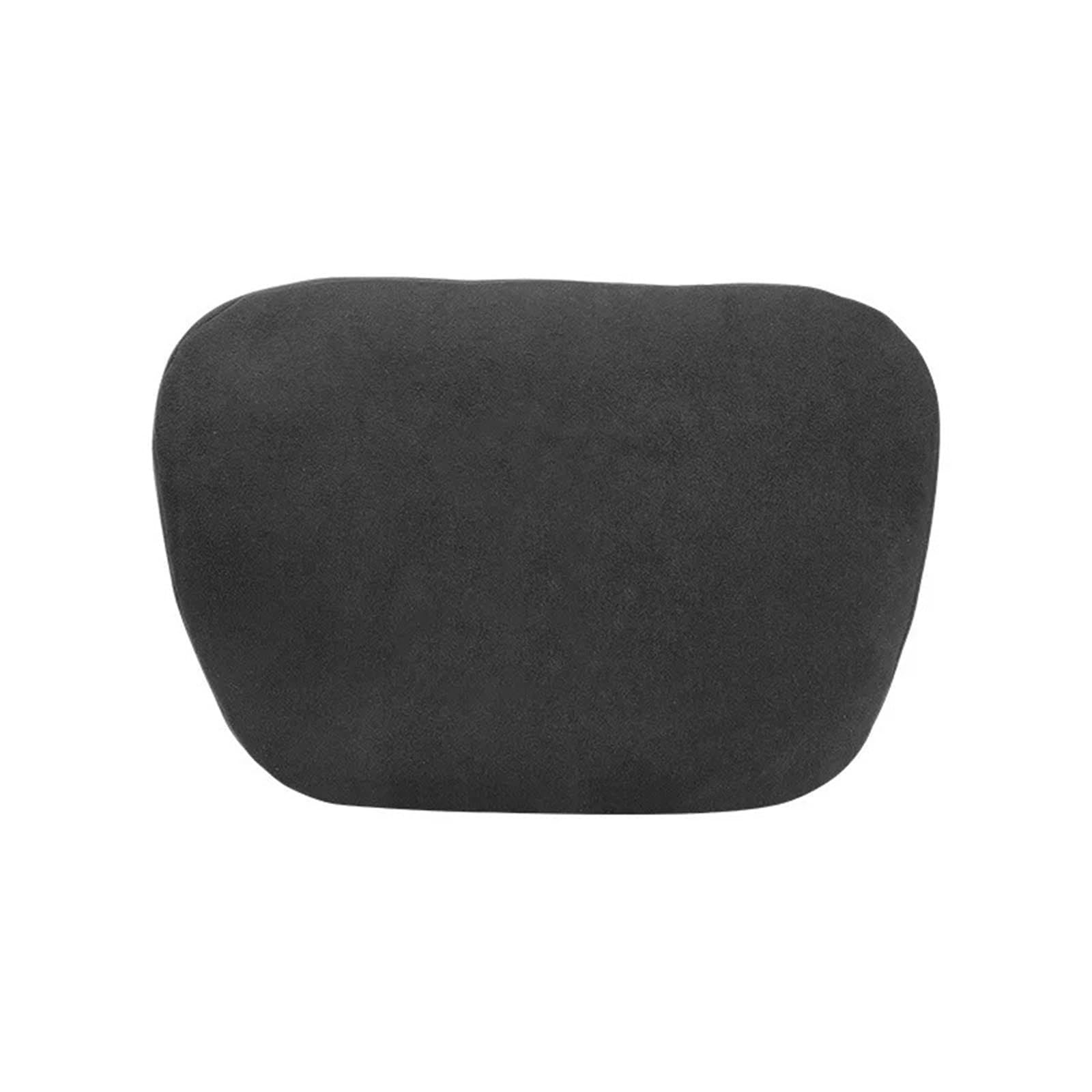 reposacabezas coche Almohadilla de memoria suave y cómoda tipo S/X, protectora, apta para Tesla 3/almohada para reposacabezas de asiento de coche en forma de Y cojín lumbar para viajes(1pc Black)