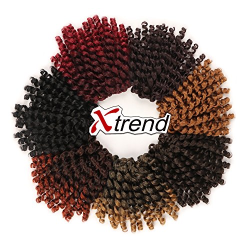 Jamaican Bounce Crochet Hair 8 Inch Synthetic Jumpy Wand Curl