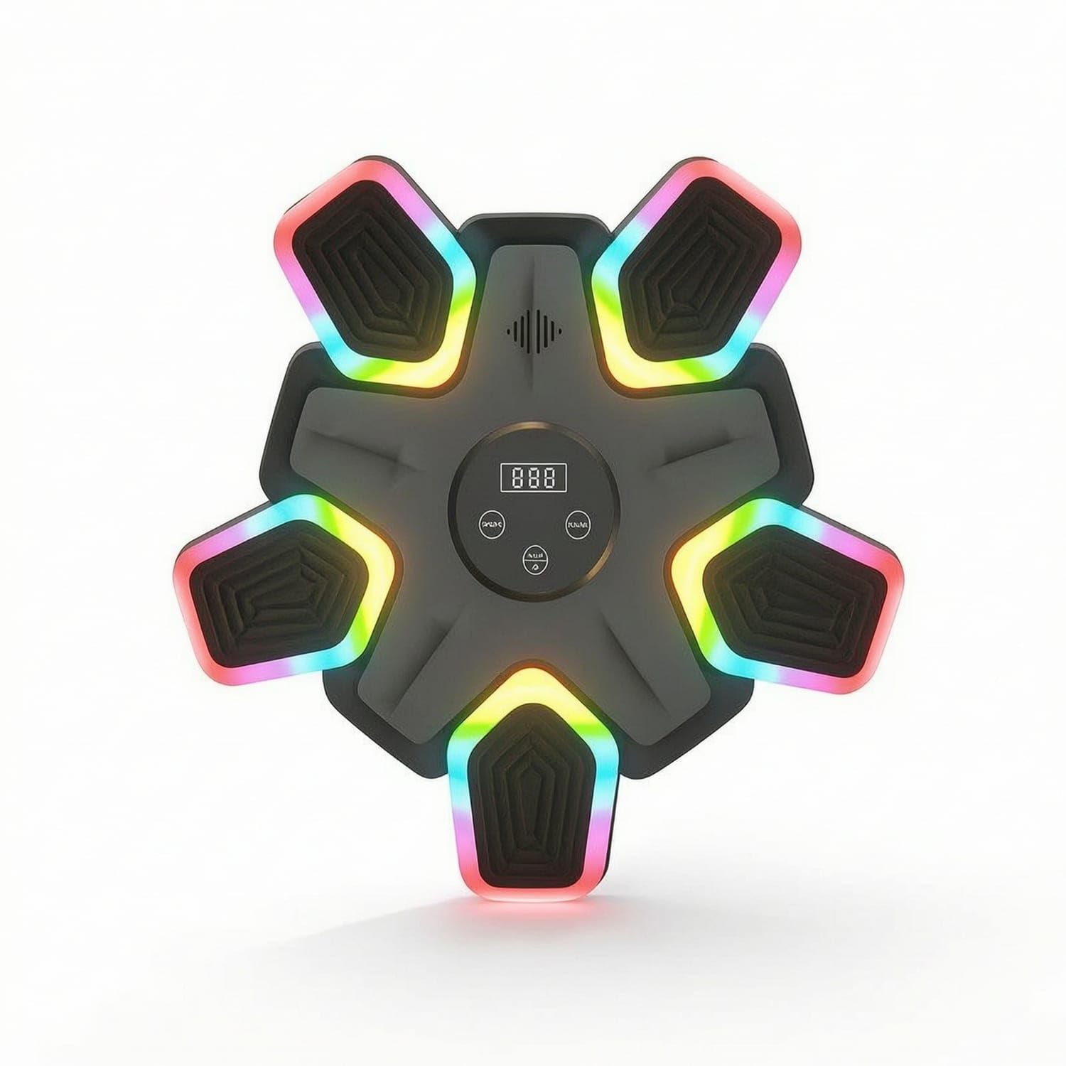 Bluetooth Rhythm Punch Training Target Light-up Music Black | Interactive Smart Connectivity Visual Guidance Audio Integration Fitness Equipment Black-image-2