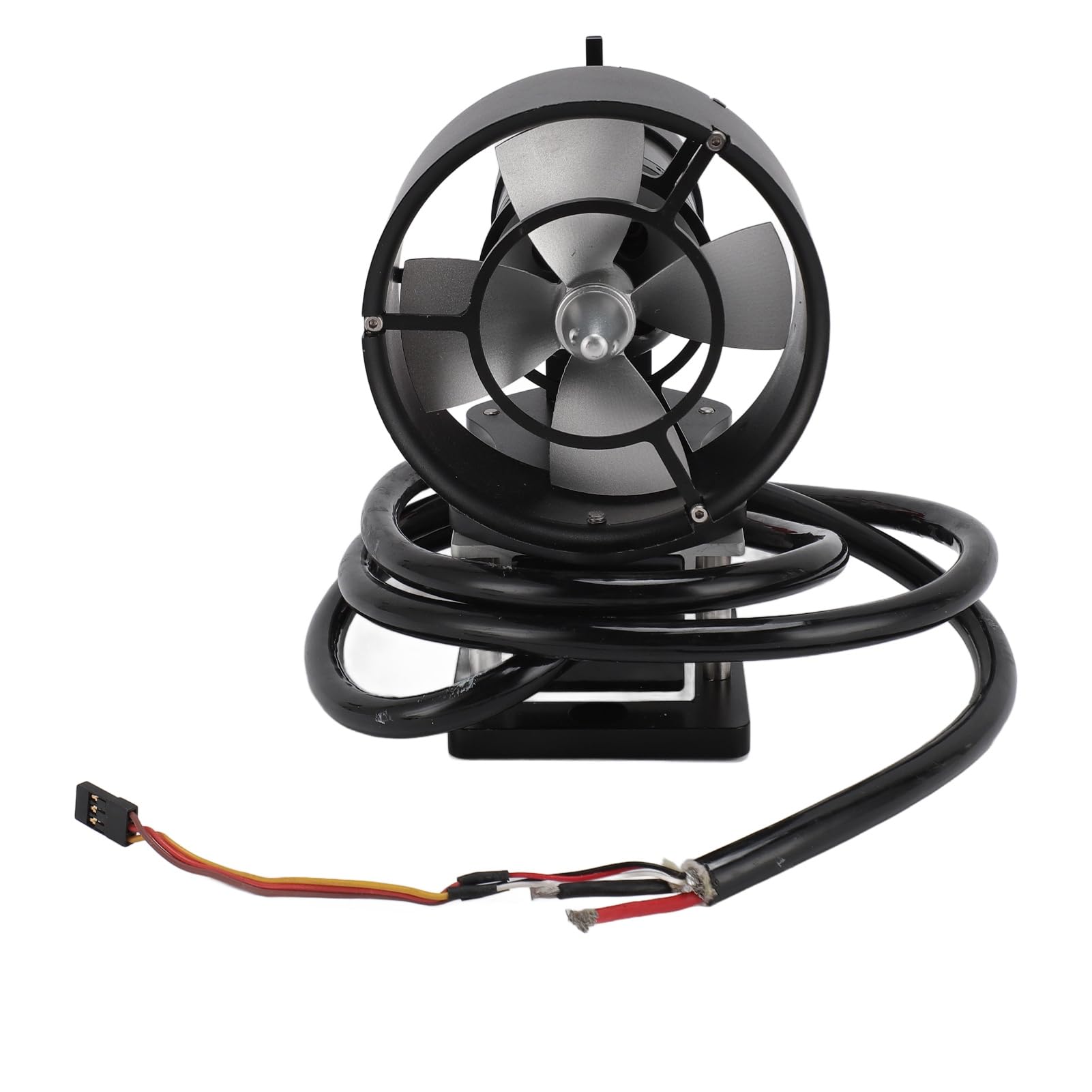 Tbest Underwater Thruster, Brushless Motor, Aluminum Alloy Construction, ROV Motor, 4 Blades, Lightweight Design, 12-25.2V, CCW for Underwater Robots, ROV, Subsea Exploration, Underwater Drone