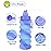 MAKERSLAND Collapsible Water Bottle for Adults, Boys, Students, Kids, Reusable Silicone Foldable Water Bottles for Travel Camping Hiking, Portable Sports Water Bottle, Purple & Blue