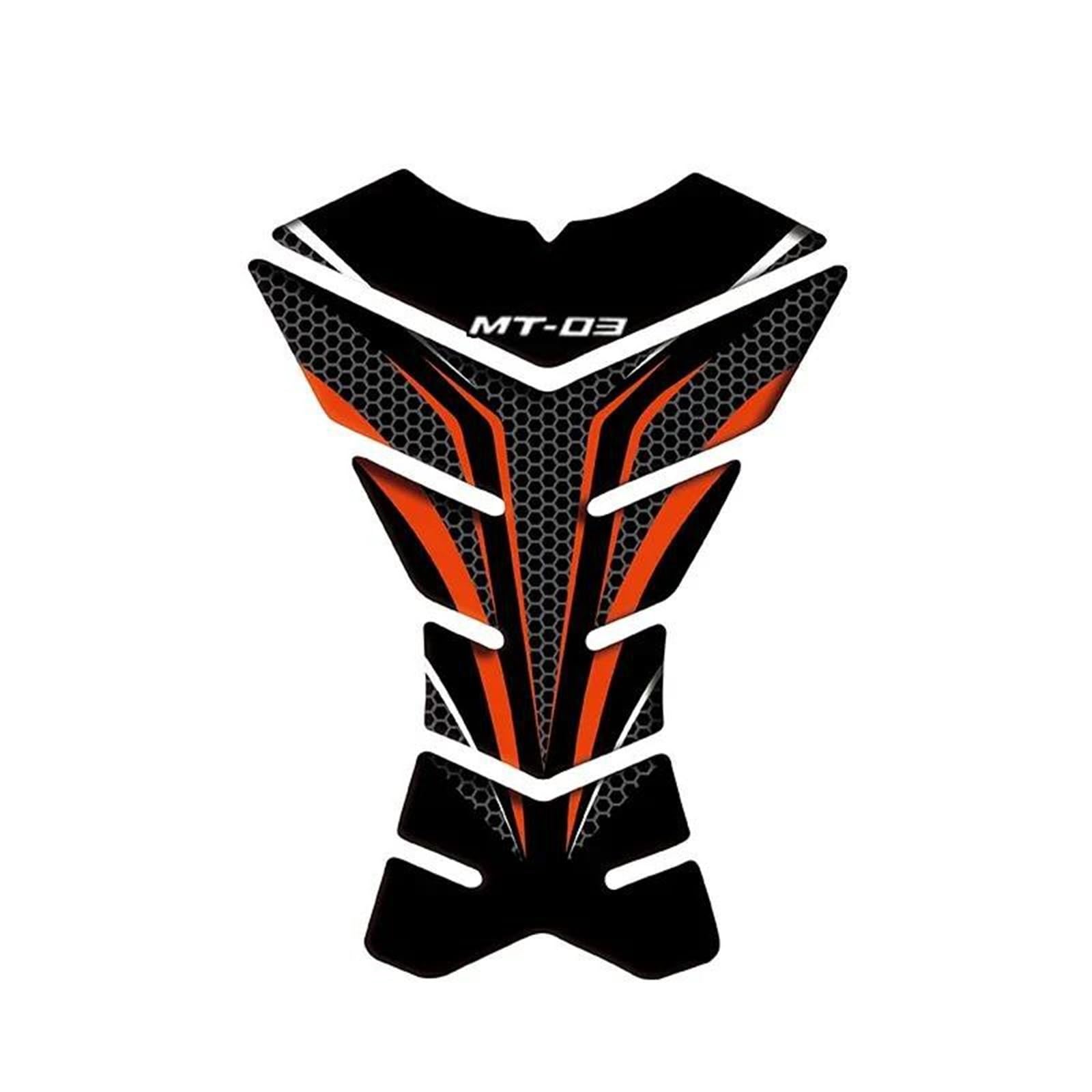 Motorcycle Fuel Tank Pad Stickers Protection Decorative Decals Fuel Tank Pad Stickers for Yamaha MT-03 MT03 Mt03(Style 24)