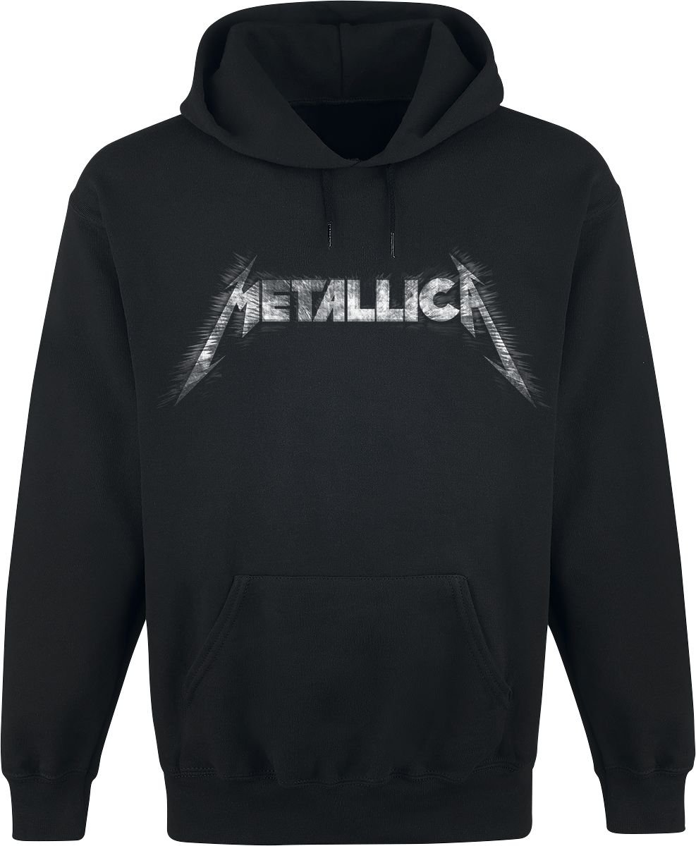 Générique Metallica Spiked Logo Homme Sweat-Shirt à Capuche Noir