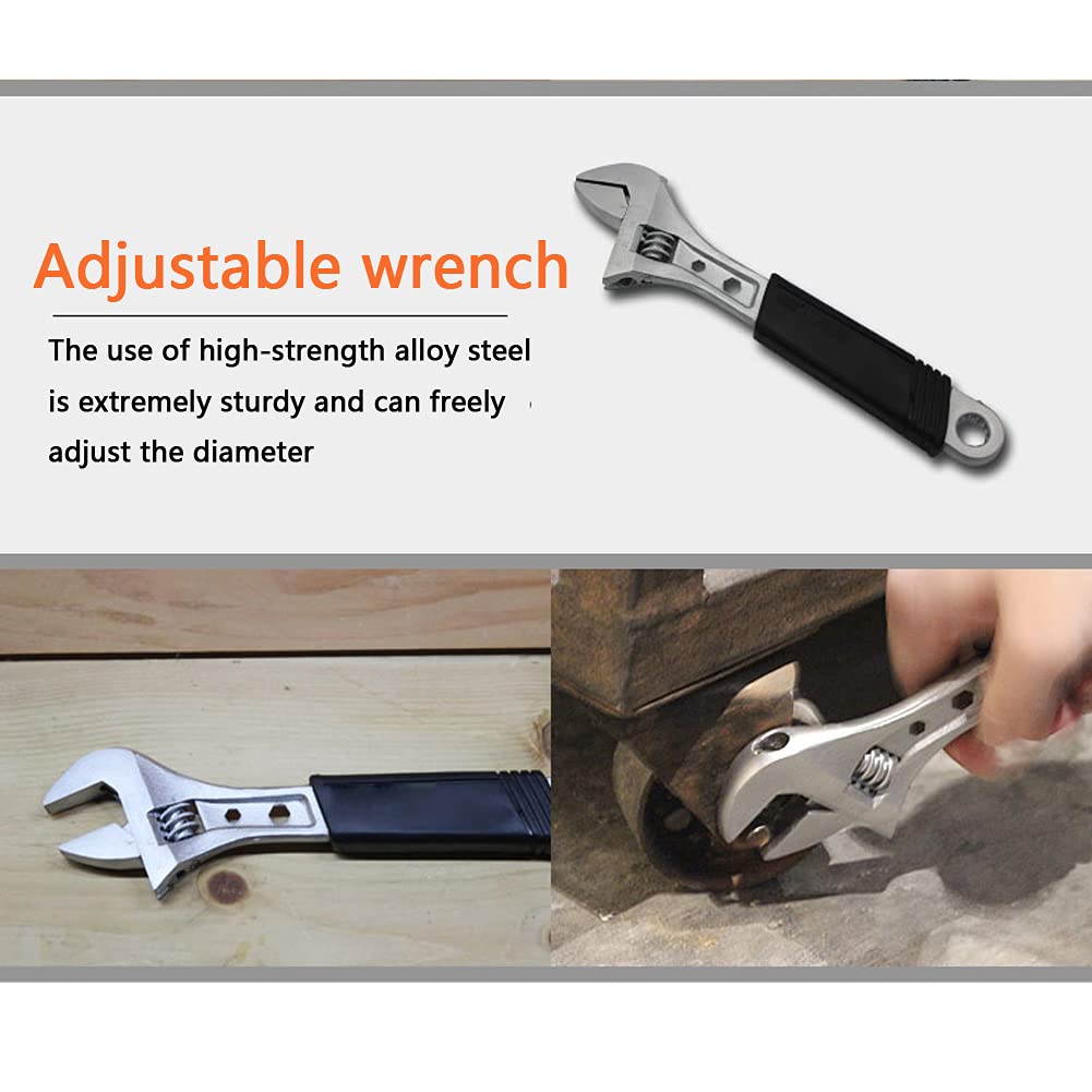 Kit di strumenti 55 in 1 con cassetta degli attrezzi prese chiave inglese Cacciavite martello Bit di precisione Precision Toolkit per la casa Riparazione Manutenzione Set di attrezzi universale