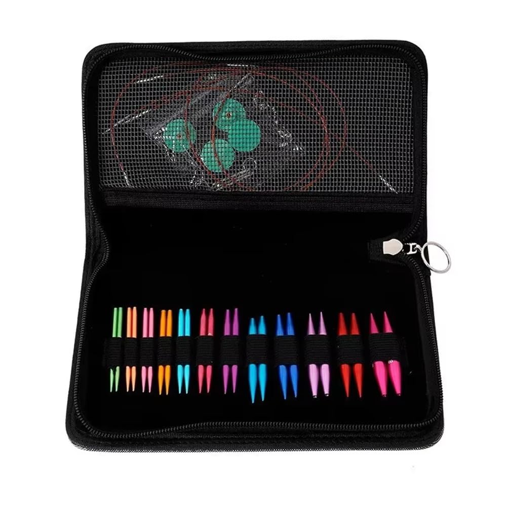CTRLZS Interchangeable Crochet Hooks Sleeve Collar Needle Removable Ring Needle Set Sewing